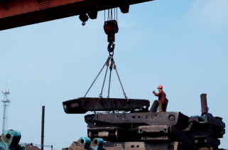 防爆電動葫蘆用于煤場起重作業